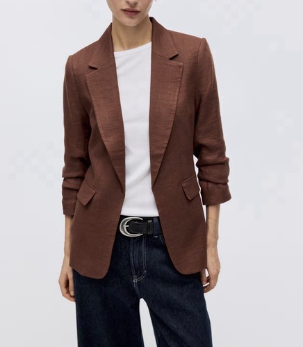 New rust brown ruched - h&m,