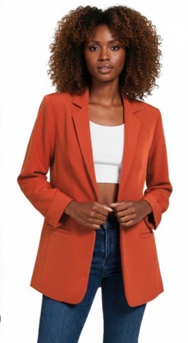 Lovedrobe rust belted blazer - lovedrobe,