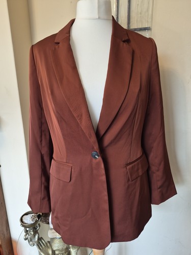 Williams rust blazer - blazer, lined