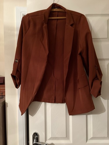 Shein rust blazer - rust, l