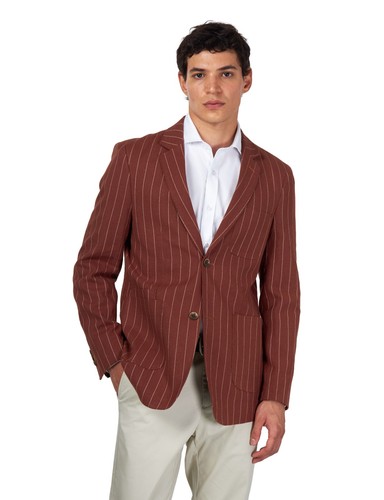 Edwin men linen blazer - blazer, –